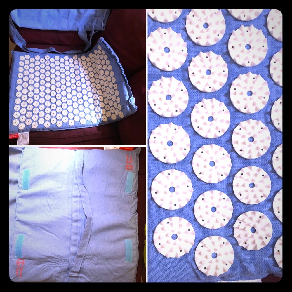 Spoonk Space Acupuncture Periwinkle Pillow & Mat